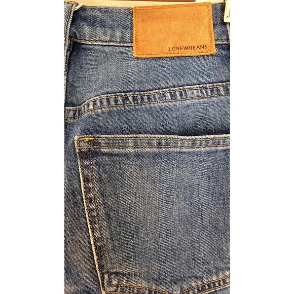 J Crew Vintage Straight Jeans, Dark Denim Side Panel, Frayed Hem, Sz 28 - Picture 5 of 10